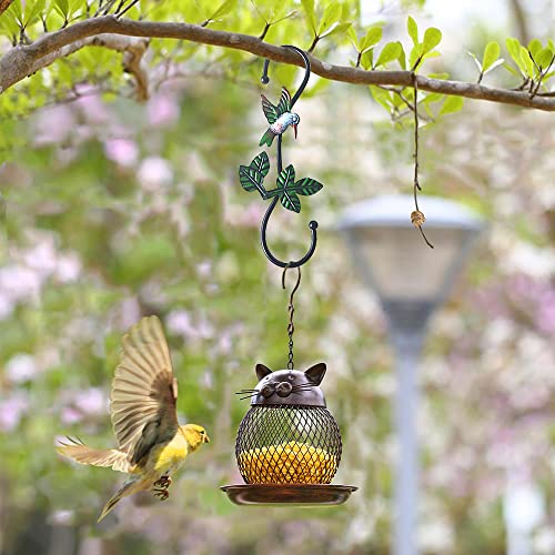 Kitwinney Large Decorative S Hooks, Set of 3 Plant Hangers, Beautiful and Vivid Plant Hook for Hanging Outdoor Indoor Garden Plants, Flower Baskets, Pots, Bird Feeders - Image 5