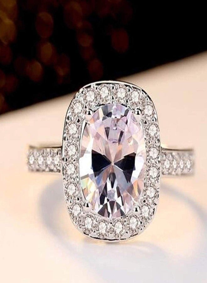 Mahi Silver Rhodium Plated Elegant Adjustable Ring with Cubic Zirconia Solitare for Women (FR1103034R) - Image 4