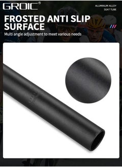 GROIC Bike Seat Post 27.2 x 350mm Alumium Alloy Adjustable Long Seatpost for MTB Road Bicycle BMX,Bicycle Accessories Bike Seatpost  - Image 4