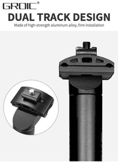 GROIC Bike Seat Post 27.2 x 350mm Alumium Alloy Adjustable Long Seatpost for MTB Road Bicycle BMX,Bicycle Accessories Bike Seatpost  - Image 2