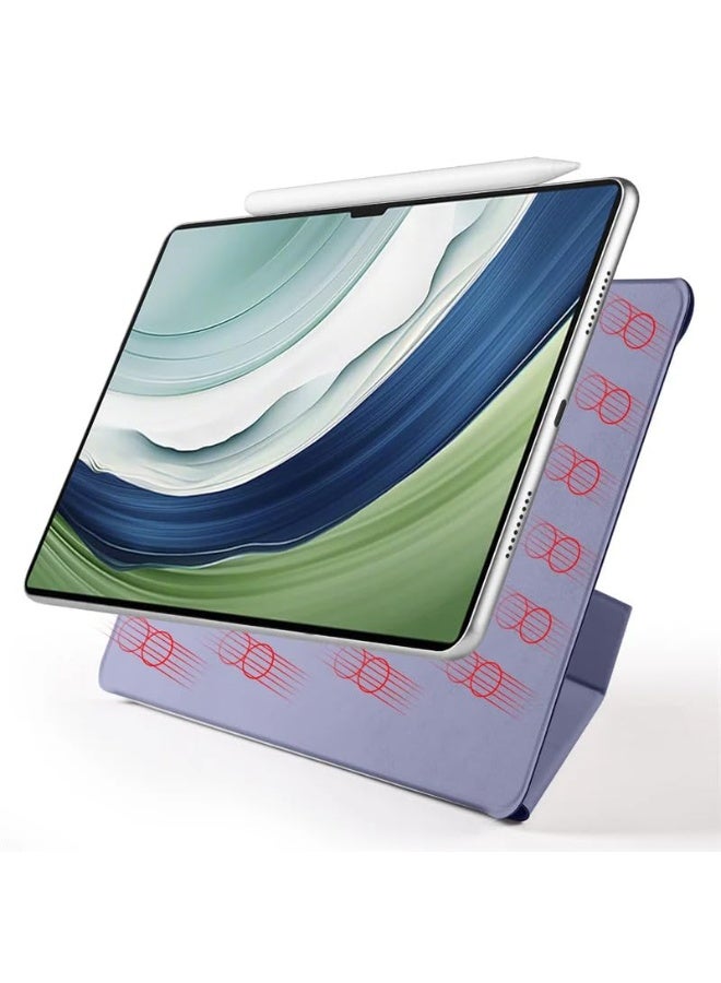 general Case Compatible with Huawei MatePad Pro 13.2 inch 2025, Ultra-thin Y-Folding Leather Case, Multi-angle Stand Protective Cover Magnetic Adsorption Tablet Cover - Image 2