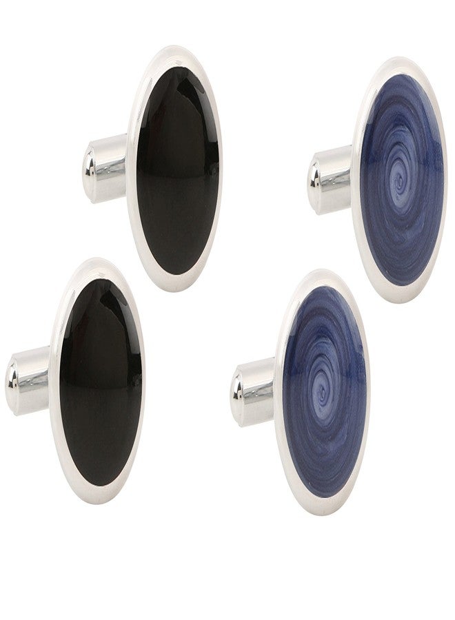 TRIPIN Cufflink Set for Men in a Gift Box (Black and Blue)