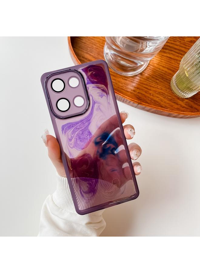 S-TOP Case For OPPO Reno9 Oil Painting Electroplating TPU Phone Case - Image 3