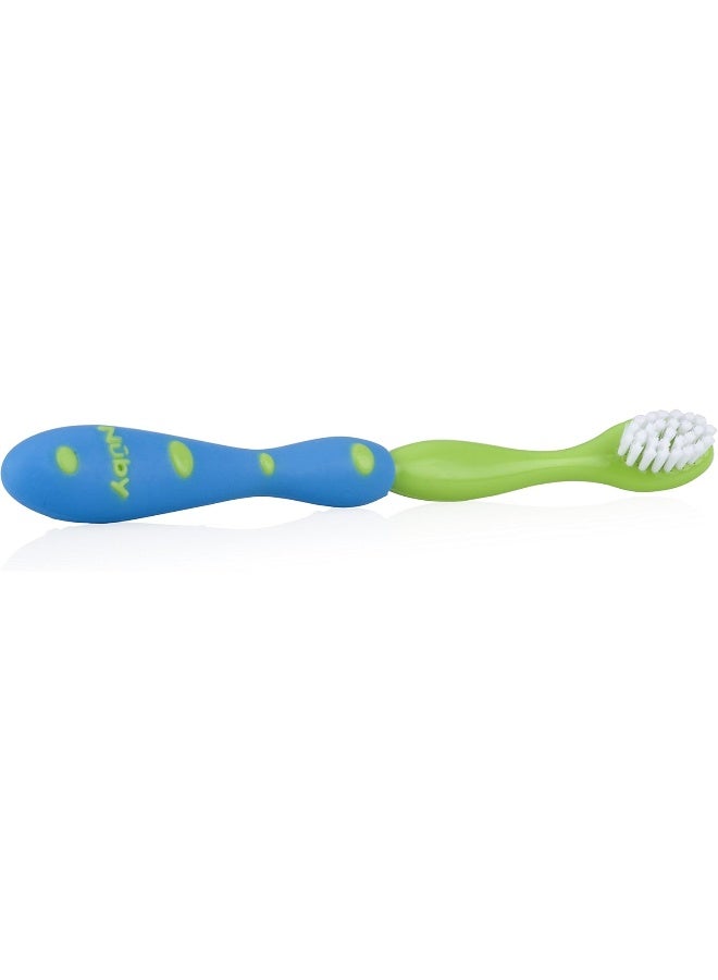 Nuby 4 Stage Oral Care Set, Blue and Green - Image 4