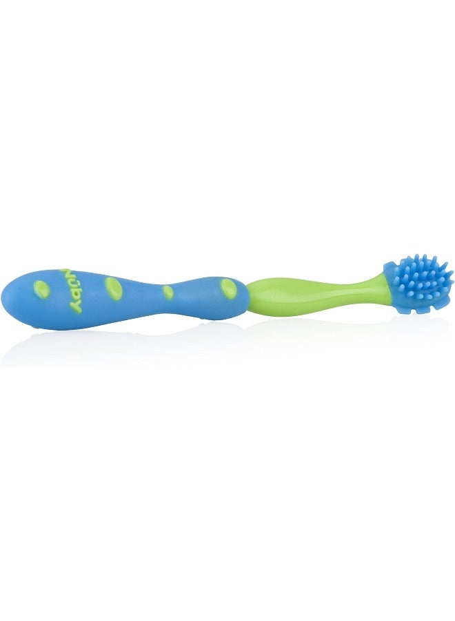 Nuby 4 Stage Oral Care Set, Blue and Green - Image 3