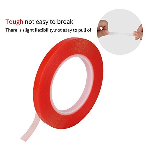 Kaisiking Double Sided Adhesive Tape 5mm / 10mm x 25M Heat Resistant High Adhesion Transparent Acrylic Tape, LCD Screen Repair Sticker for Cell Phone Touch Screen Repair - Image 3