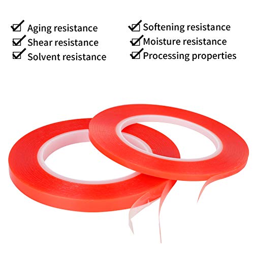 Kaisiking Double Sided Adhesive Tape 5mm / 10mm x 25M Heat Resistant High Adhesion Transparent Acrylic Tape, LCD Screen Repair Sticker for Cell Phone Touch Screen Repair - Image 2