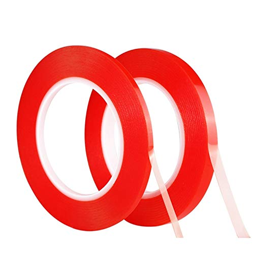 Kaisiking Double Sided Adhesive Tape 5mm / 10mm x 25M Heat Resistant High Adhesion Transparent Acrylic Tape, LCD Screen Repair Sticker for Cell Phone Touch Screen Repair - Image 1