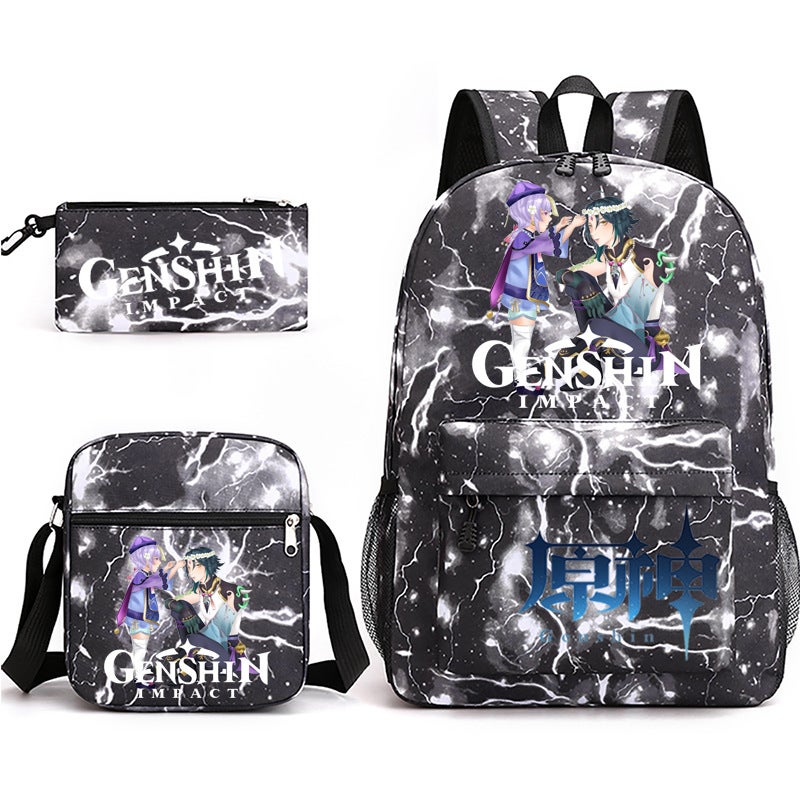 Game Original Star Student Schoolbag Three-Piece Set Youth Male And Female Backpack - Image 1