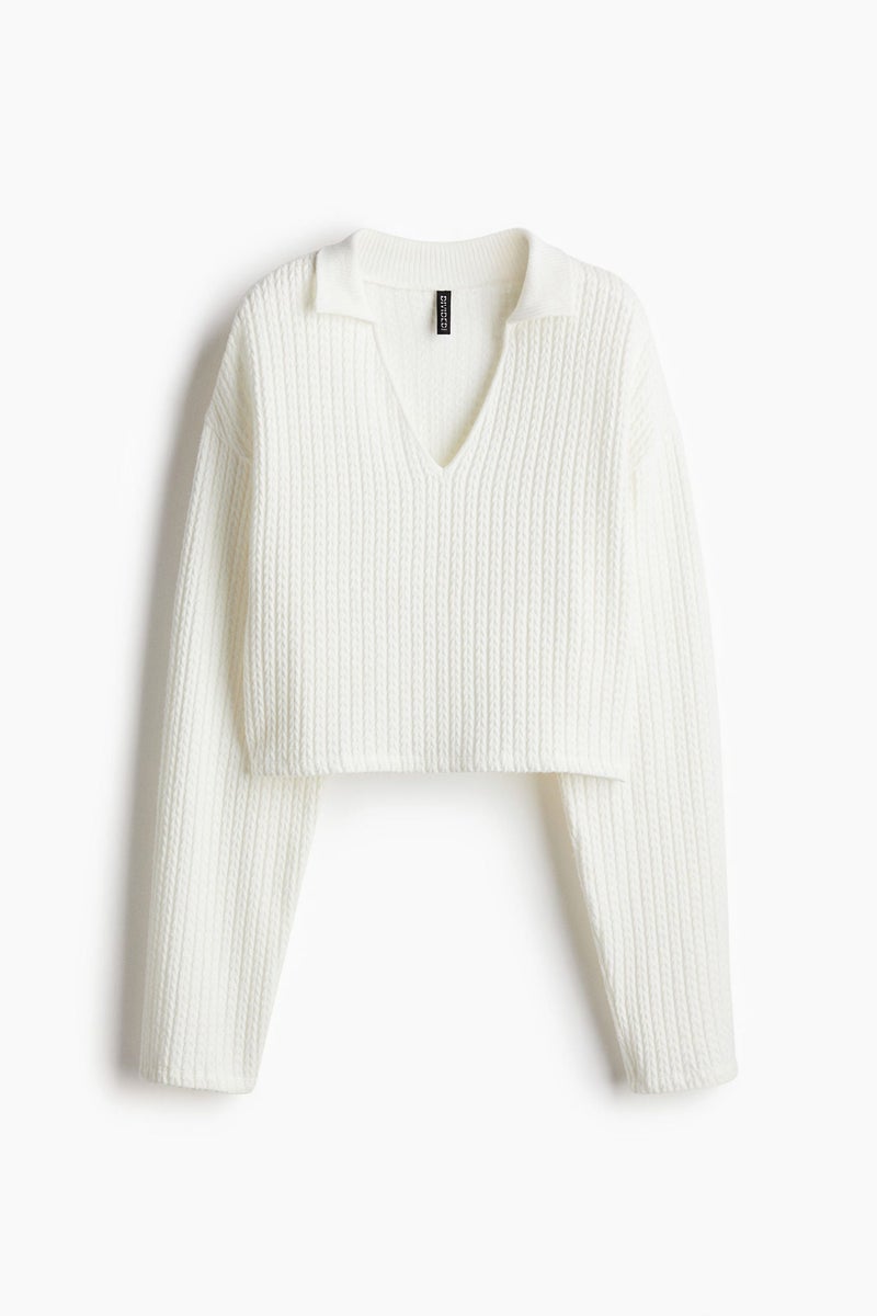 H&M Oversized Cable-Knit-Look Jumper - Image 4