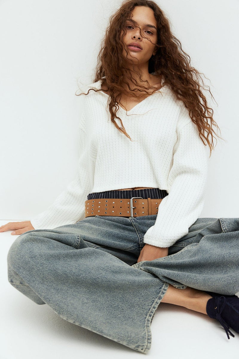 H&M Oversized Cable-Knit-Look Jumper - Image 1