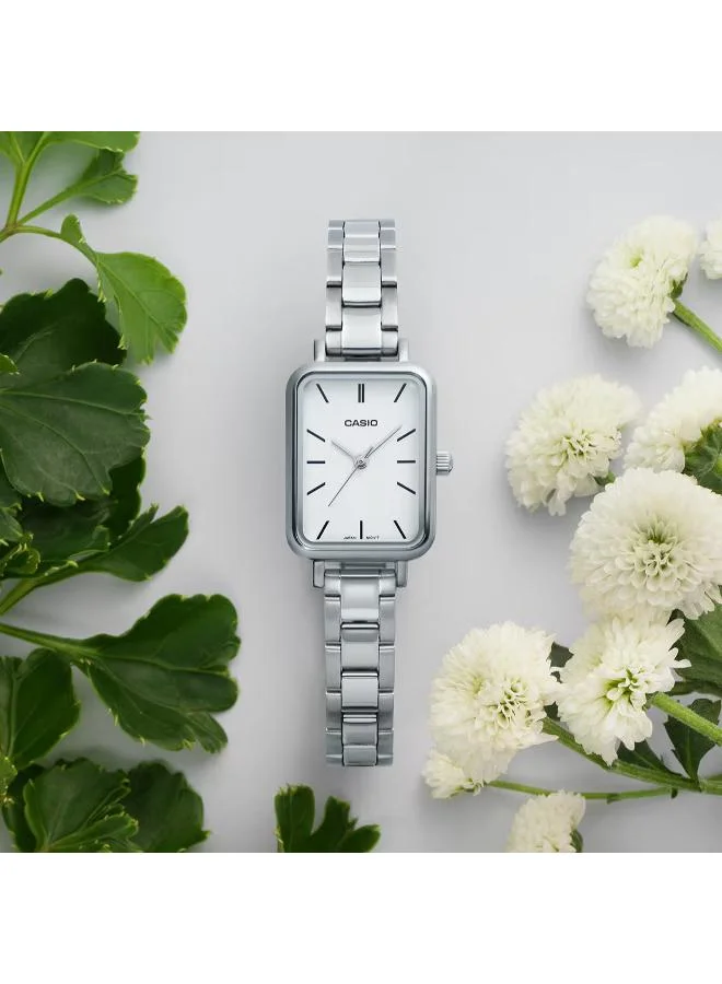 كاسيو Women's Stainless Steel Analog Watch LTP-V009D-7EUDF - 20.7 mm