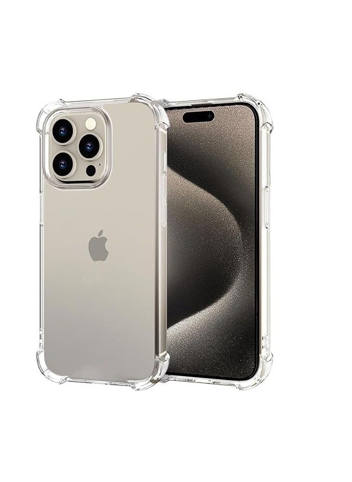 Yuwell iPhone 15 Pro Case Clear 6.1 inch Anti-Yellowing iPhone 15 Pro Cover Transparent Slim Thin Crystal Clear Phone Case Shockproof Protective Bumper Protection iPhone Case Cover For Apple iPhone  - Image 1