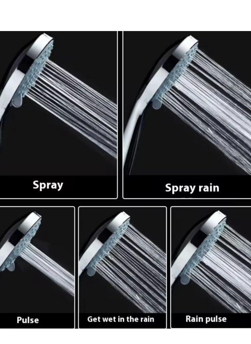Generic - High Pressure Hand Spray Head with Multifunction Modes, Shower Head with Handheld Shower Head with Hose Set- Durable Shower Head with 5 modes, Water-Saving Design, and Included Holder -Bathroom Upgrades Water Conservation Home Shower Improvement Personal Care. - Image 1