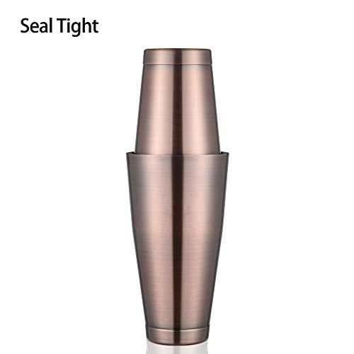 ETENS Boston Cocktail Shaker Antique Copper, Cocktail Shaker Tins Weighted, Bar Shaker Set Bartender Shakers for Bartending - Martini Shaker Stainless Steel Drink Mixer | Bar Tools Metal Shaking Tin - Image 4
