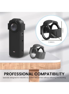 SYOSI Lens Guards for Insta360 X3, Transparent Protective Case for Insta 360 ONE X3 Panoramic Action Camera Accessory  - Image 3
