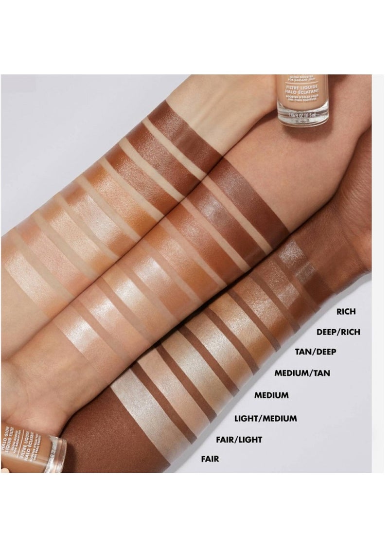 elf - Halo Glow Liquid Filter Highlighter 3 Light/Medium 31.5mL - Image 1
