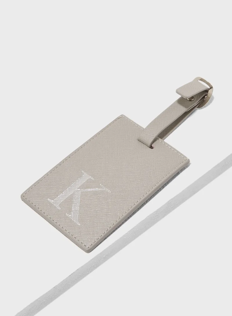 Bombay Duck K Letter Luggage Tag