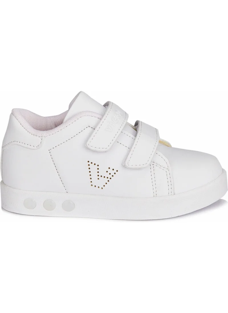 VICCO Oyo Lighted Unisex Baby White Sneaker