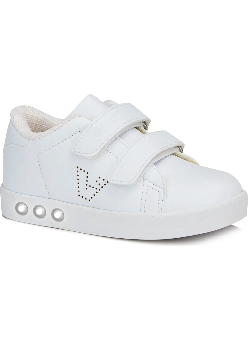 VICCO Oyo Lighted Unisex Baby White Sneaker