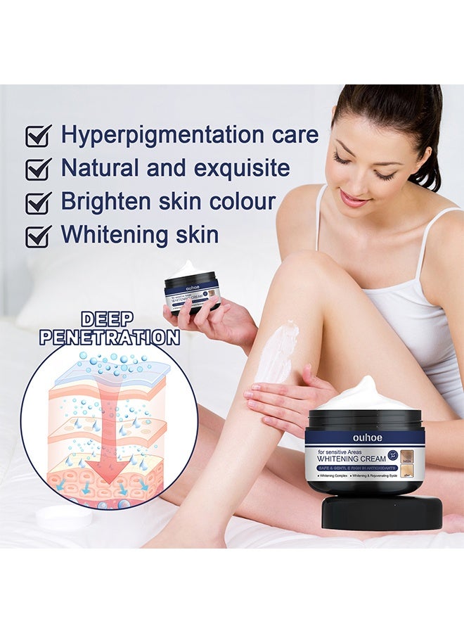 OUHOE Whitening Cream For Sensitive Areas, Dark Spot Remover For Face And Body For Neck, Underarm Elbows Intimate Areas Knees And Private Areas, Intimate Skin Cream Bleaching Cream-30g - Image 5
