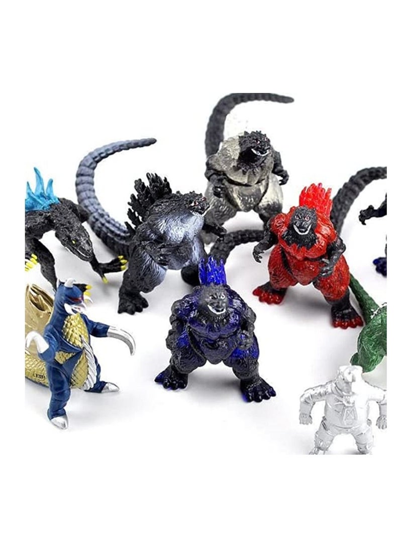 10Pcs set movie godzilla action figure toy collect toy 8cm - Image 2