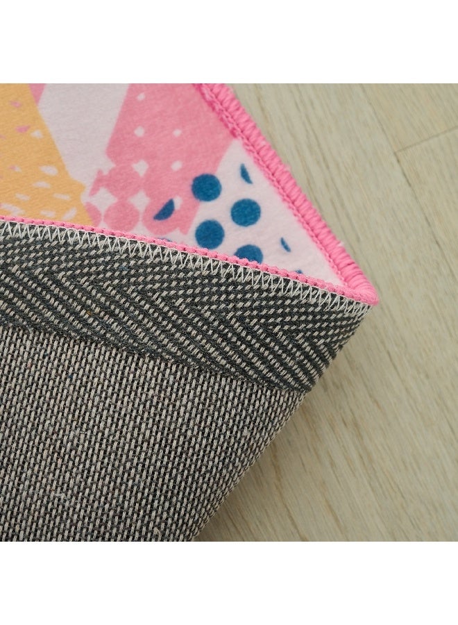Home Box Ivy Meadows Ben Girl Power Printed Flannel Rug 120 x 120 cm  - Image 3