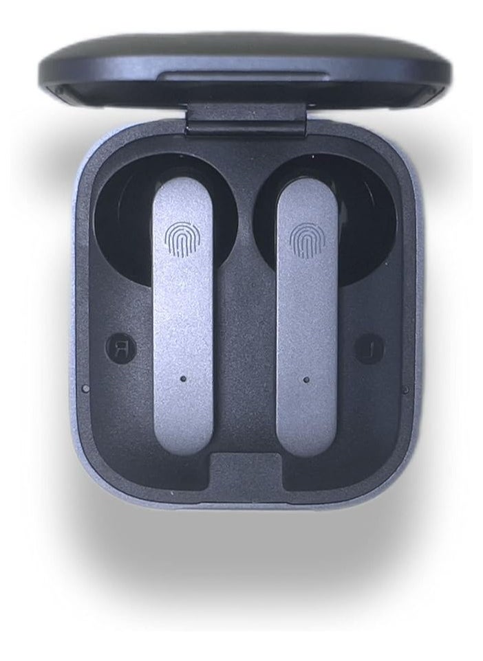 Recci - RECCI RT13 - Wireless earphones - Easy to wear and comfortable for long-term use - With touch feature - Gaming headset - HIFI and HD sound - Type-C fast charging port - Gray color, in-ear - Image 1