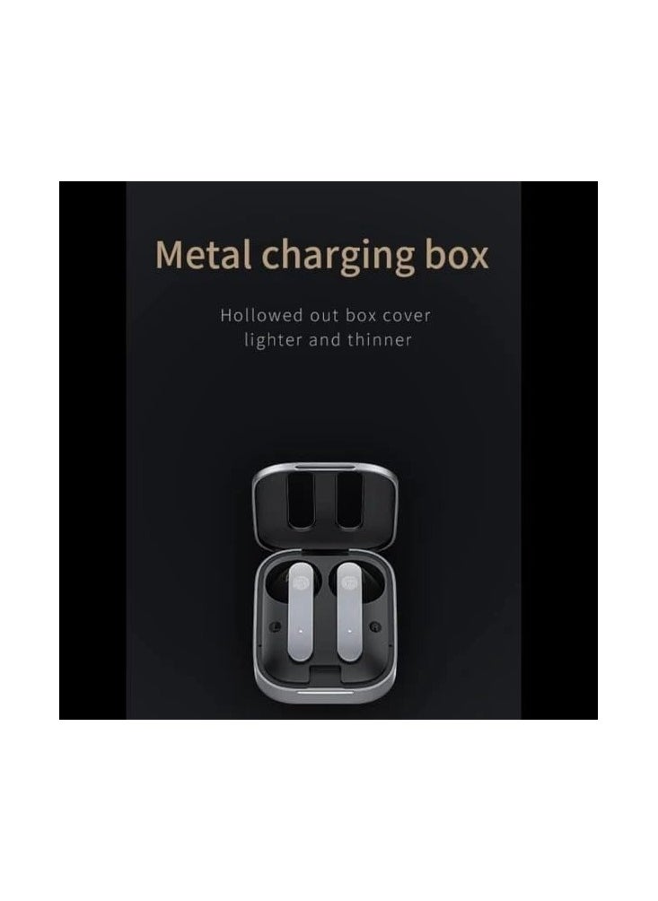 Recci - RECCI RT13 - Wireless earphones - Easy to wear and comfortable for long-term use - With touch feature - Gaming headset - HIFI and HD sound - Type-C fast charging port - Gray color, in-ear - Image 1