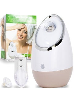 Facial Steamer SPA+ by Microderm GLO - Best Professional Nano Ionic Warm Mist, Home Face Sauna, Portable Humidifier Machine, Deep Clean & Tighten Skin, Daily Hydration for Maximum Serum Absorption