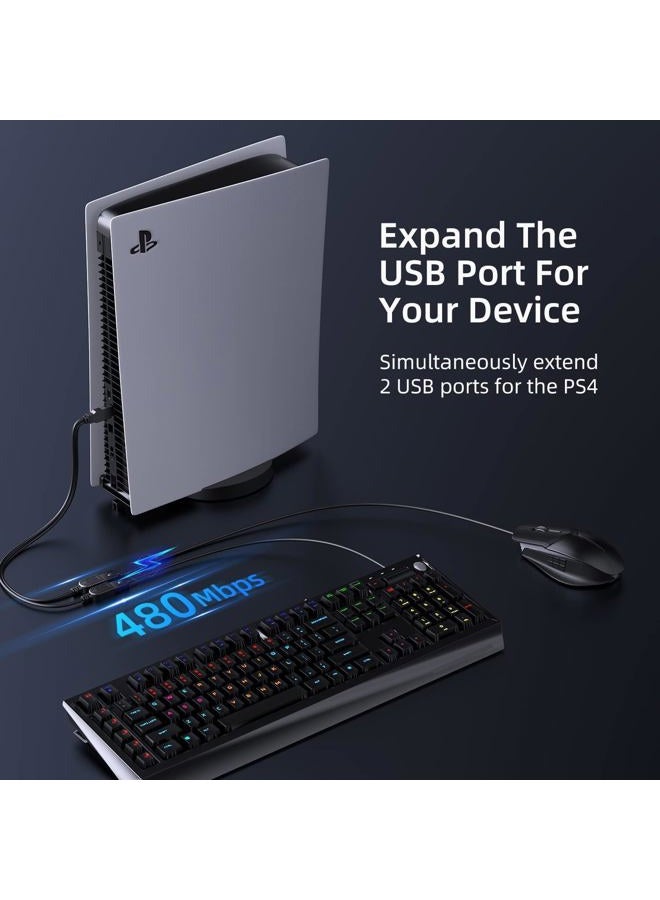 ANDTOBO محول كابل تمديد طاقة USB 2.0 A ذكر إلى 2 أنثى مزدوجة مع مقبس Y - Image 5
