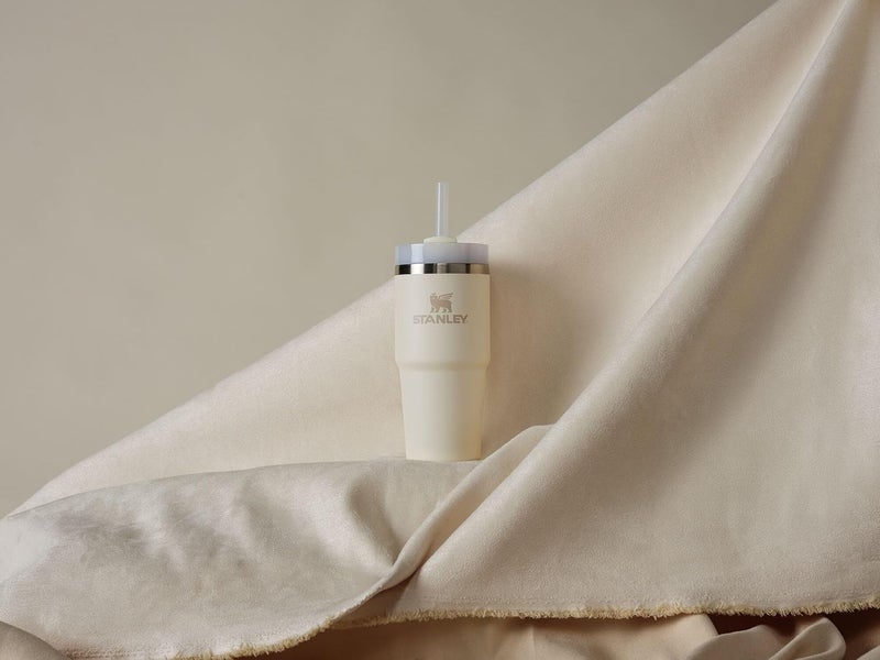 Stanley Quencher H2.0 Tumbler with Straw 14 oz | Flowstate 3-Position Lid | Cup Holder Compatible for Travel | Insulated Stainless Steel Cup | BPA-Free | Cream 2.0 - Image 5