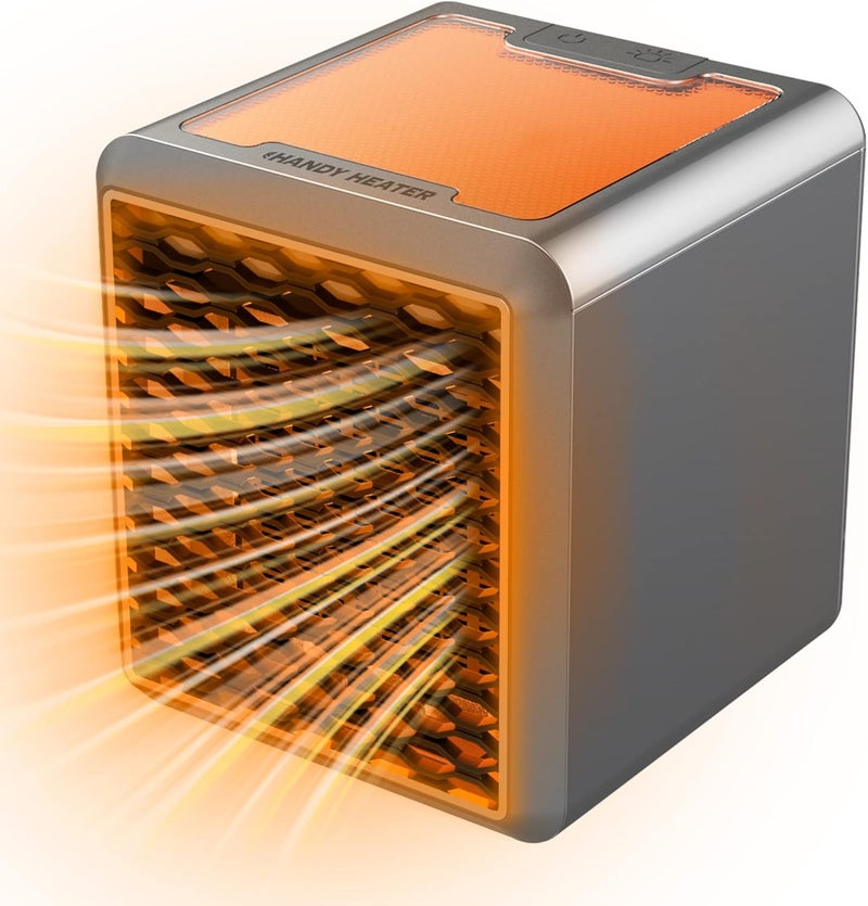 Ontel Handy Heater Pure Warmth 1200W Personal Ceramic Space Heater with Adjustable Heat - Portable, Quiet & Energy Efficient Small Space Heater for Bedroom, Office, Garage & More - Image 2