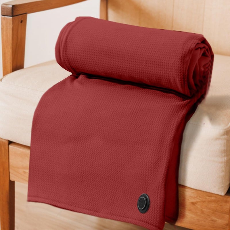 Wearable Electric Blanket - Quick Heating Shawl - Electric Heating Blanket for Adults | for Travel Use Winter Car Night Outdoor Office Bedroom - Image 3