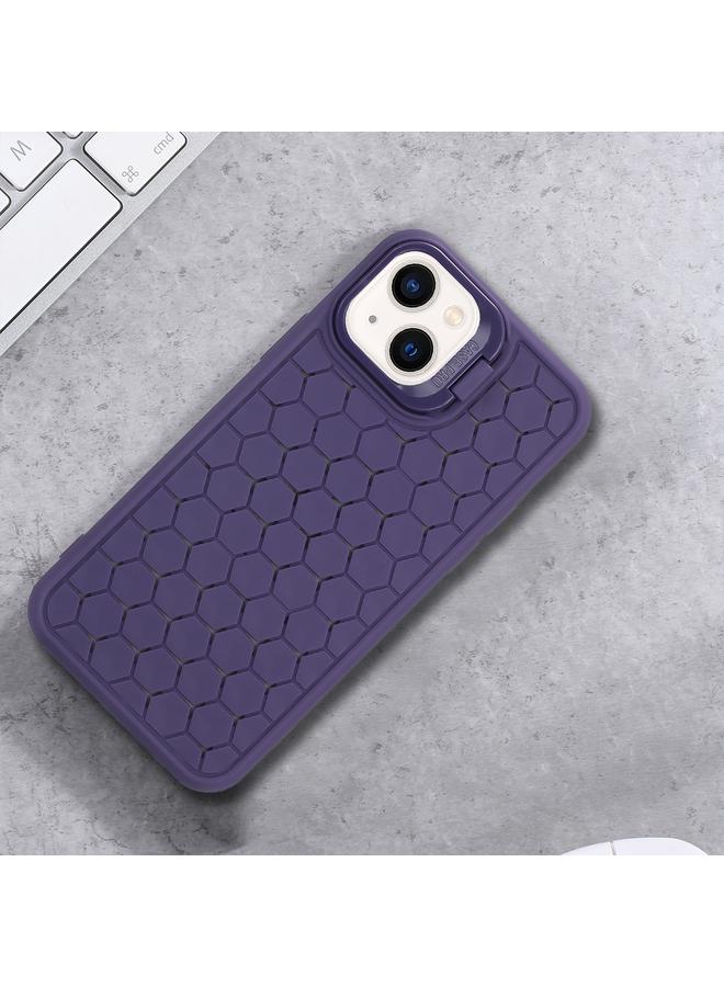 S-TOP Case For iPhone 13 Honeycomb Radiating Holder TPU Phone Case with Lanyard - Image 2