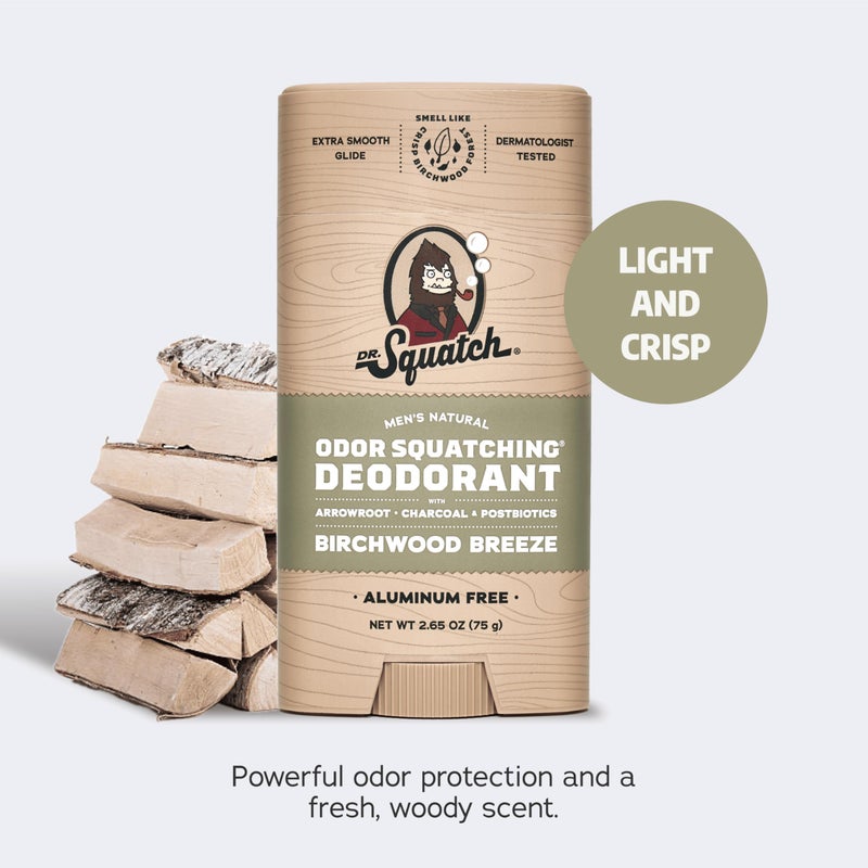 Dr. Squatch Manly Soap and Deodorant Variety Pack - Handmade with Organic Oils, Aluminum-Free - Wood Barrel Bourbon and Bay Rum - Men's Natural Soap - Image 2