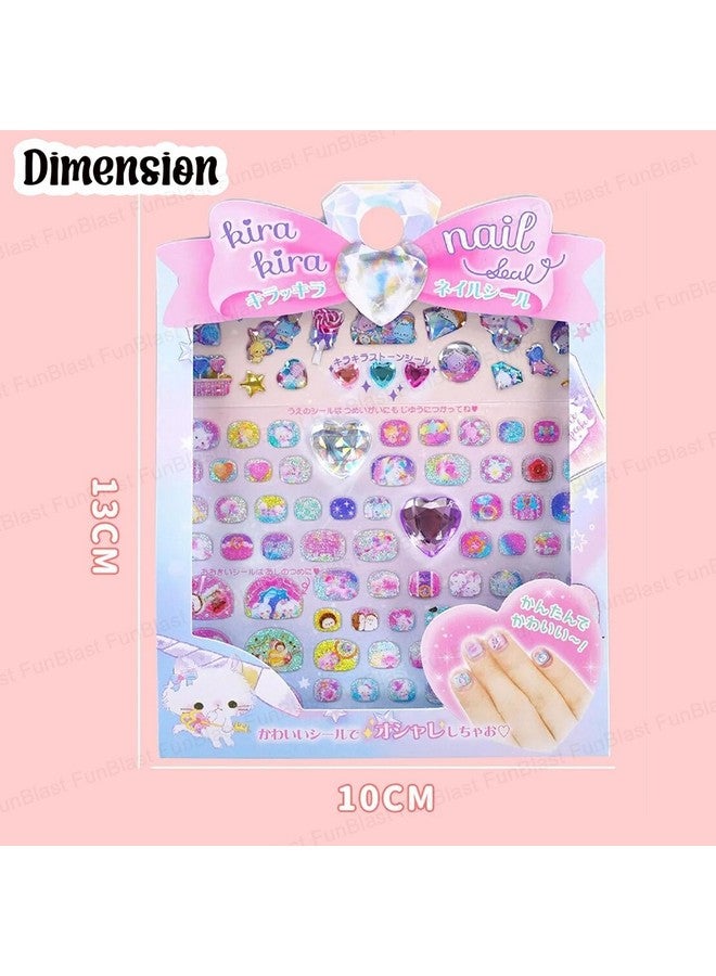 فنبلاست ملصقات أظافر لفن الأظافر - 4 أوراق ملصقات أظافر كاواي لطيفة، ديكور أظافر ذاتي اللصق، إكسسوارات أزياء لتزيين الأظافر للفتيات والنساء - Image 2