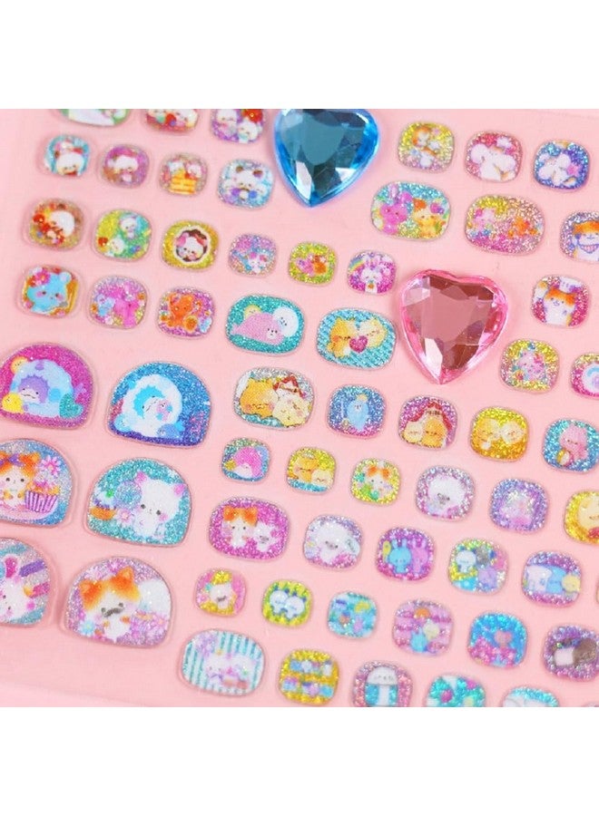 فنبلاست ملصقات أظافر لفن الأظافر - 4 أوراق ملصقات أظافر كاواي لطيفة، ديكور أظافر ذاتي اللصق، إكسسوارات أزياء لتزيين الأظافر للفتيات والنساء - Image 5