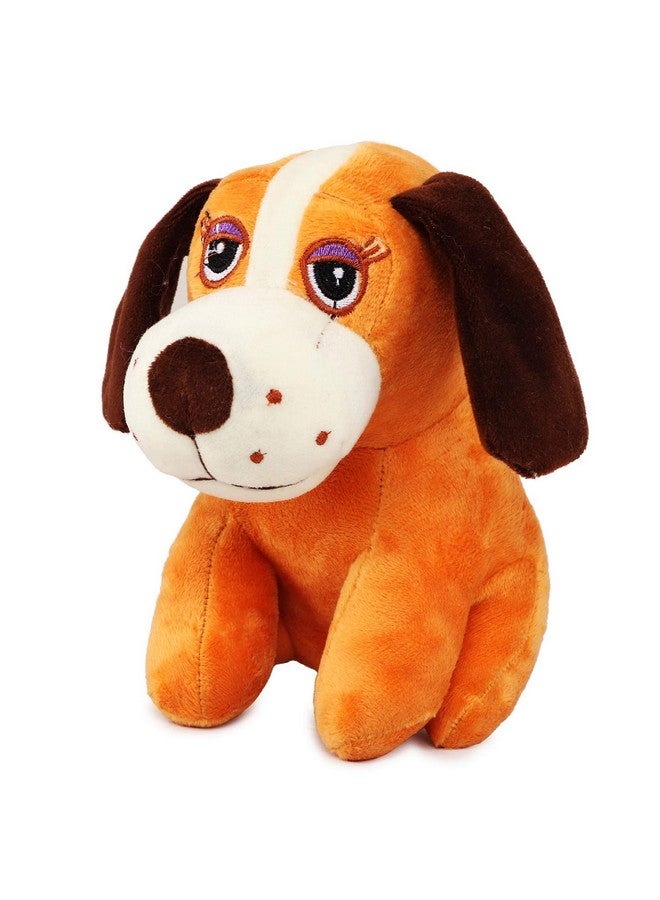 Webby Soft Animal Plush Dalmatian Dog Toy 20cm, Brown - Image 1