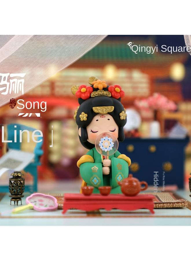 Bluejw Qingyifang New Genuine Goods Dream Honilou Blind Box Creative Hand-made Toy Model Net-famous National Fashion Gift Antique Ornaments - Image 1