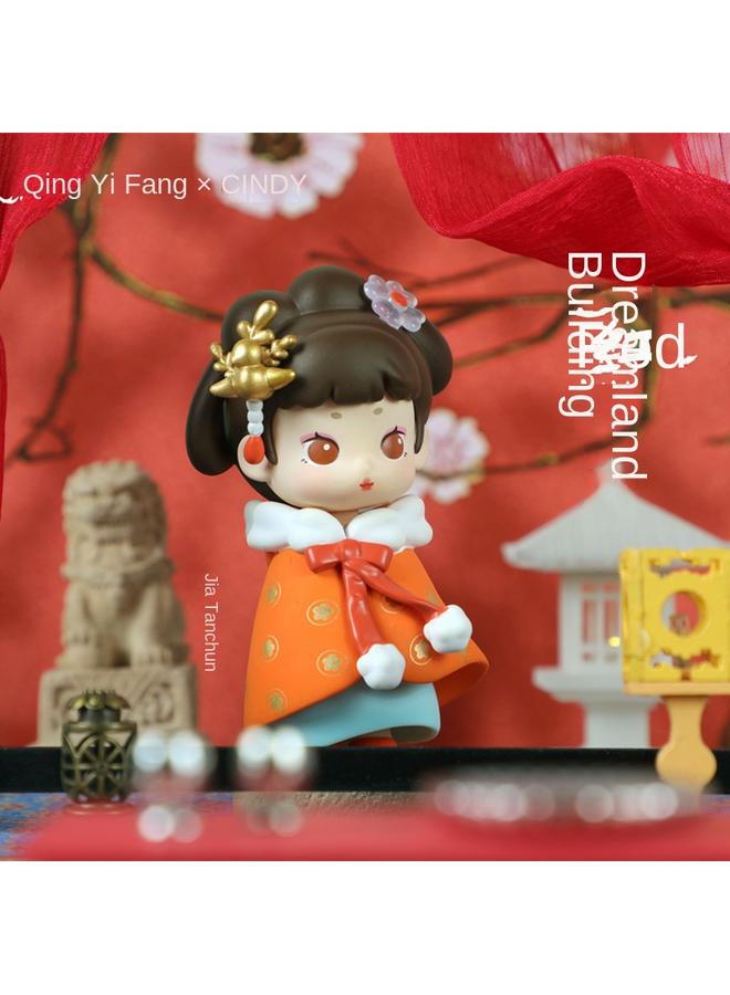 Bluejw Qingyifang New Genuine Goods Dream Honilou Blind Box Creative Hand-made Toy Model Net-famous National Fashion Gift Antique Ornaments - Image 3