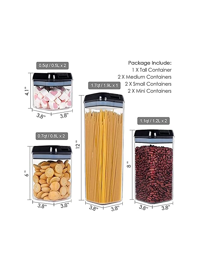 erorex HOOME Airtight Food Storage Container Set, Pantry kitchen organization and Storage,for Kitchen Pantry Organization and Storage, Include Labels and Marker  - Image 3