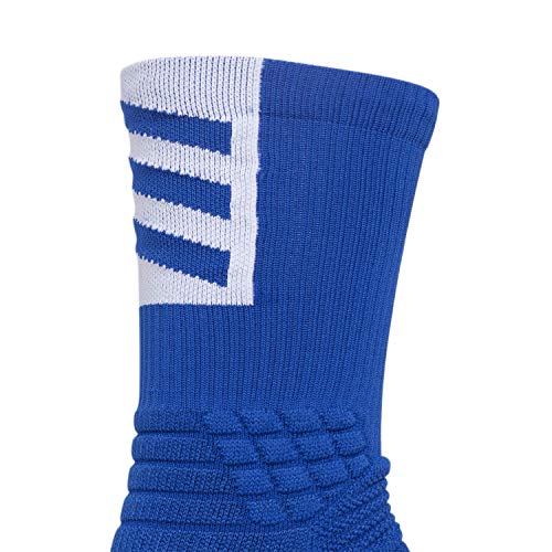 adidas Unisex Creator 365 Basketball Crew Socks (1-Pair), Collegiate Royal Blue/White, X-Large - Image 4