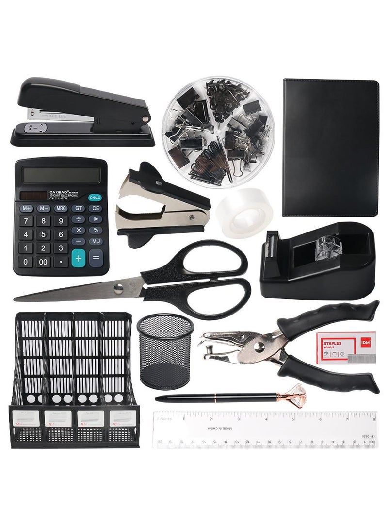 general 14-Piece Office Supplies Set Office Stapler Storage Set - Image 1