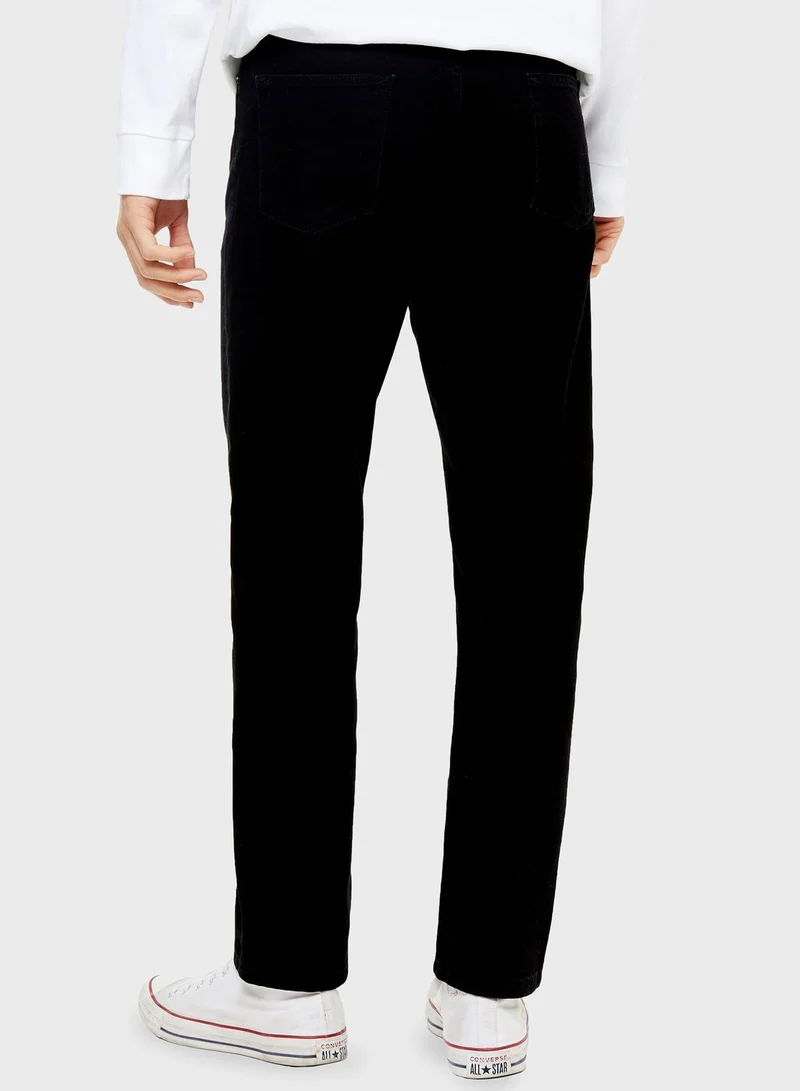 TOPMAN Washed Stretch Slim Jeans