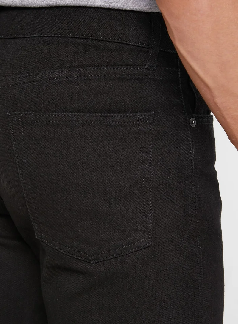 TOPMAN Washed Stretch Slim Jeans