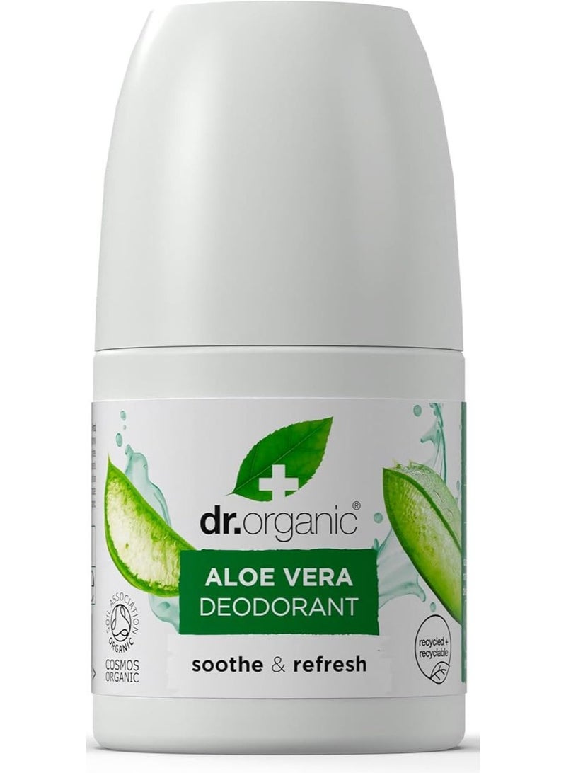 dr.organic Aloe Vera Deodorant Roll On 50 ML - Image 1