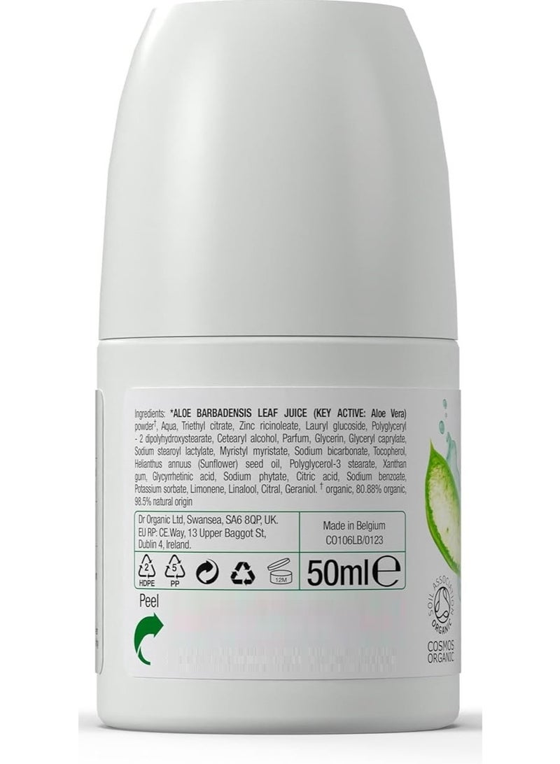 dr.organic Aloe Vera Deodorant Roll On 50 ML - Image 2
