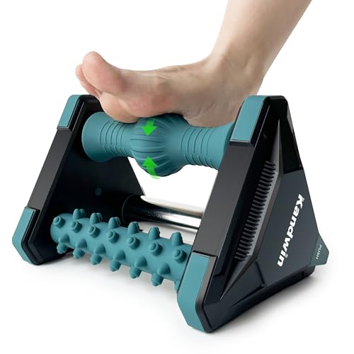 Kandwin Icing Plantar Fasciitis Relief in Seconds, Foot Massager for Circulation and Pain Relief, Reflexology Massage Tools with Ice Pack, Foot Roller for Neuropathy Pain Relief, Foot Health, Green - Image 1