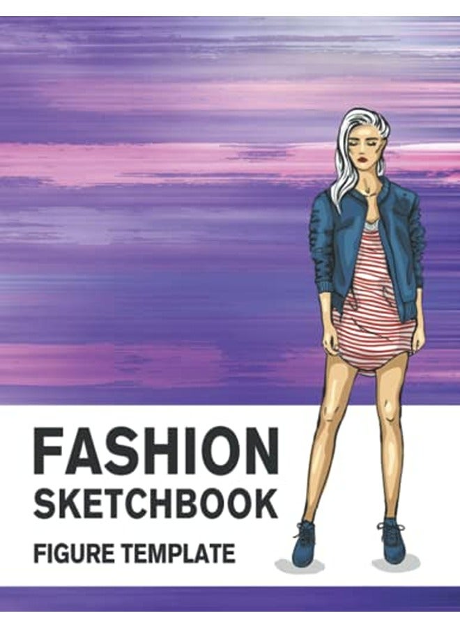 Fashion Sketchbook Figure Template: 430 Large Female Figure Template for Easily Sketching Your Fashi